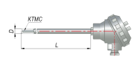 Перетворювачі термоелектричні на основі КТМС в захисній арматурі модель 025
