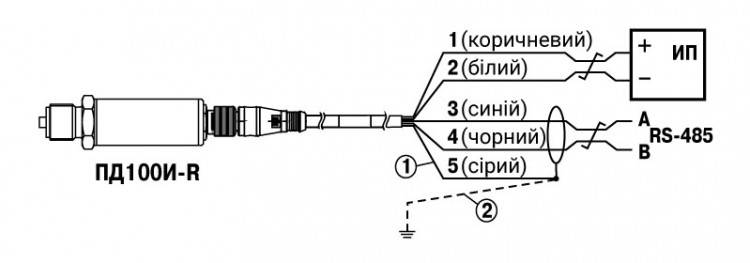 Схема підмикання ПД100И-1х3-R