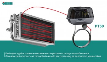 Капілярний термостат ОВЕН РТ50 для систем HVAC