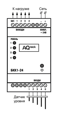 Схема подключения БКК1-24