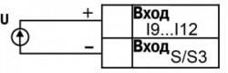 Схема підмикання аналогового датчика 0... 10 В