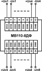 Схеми підмикання МВ110-8ДФ