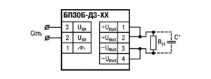 Схема підмикання БП30