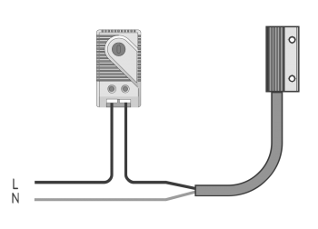 Схема подключения щитового нагревателя МТК-SH10