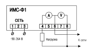 Схема підключення приладу 