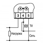 Підмикання пристрою до однофазної мережі через узгоджувальний трансформатор напруги