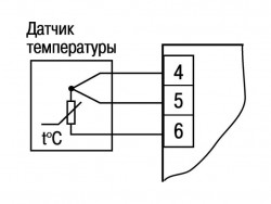 Схема подключения датчиков температуры