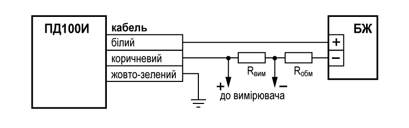 Схема підмикання ПД100И-1х7