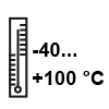 Диапазон рабочих температур измеряемой среды -40…+100 °С 