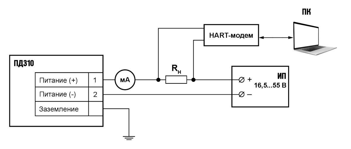 Схема подключения ПД310