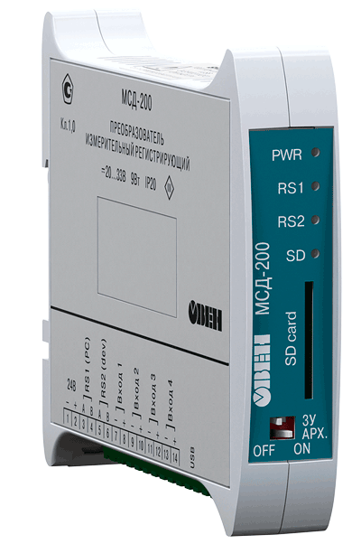 Компания ОВЕН осуществила модернизацию программного обеспечения для модулей сбора данных МСД-200.