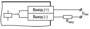 Схема підмикання навантаження до ВЕ типу «Р»