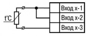 Підмикання резистивного датчика за двохдротовою схемою 