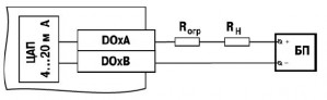 Схема підмикання навантаження до ВЕ типу «И»