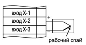 Схема подключения преобразователя термоэлектрического (термопара) 