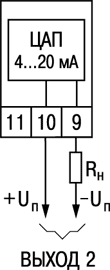 Схеми підключення вихідного пристрою 2 типу І
