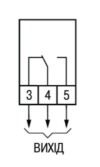 Схема підмикання до Вихідного элемента 1 типу Р