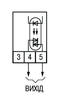 Схема підмикання до Вихідного элемента 1 типу С