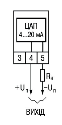 Схема підмикання до Вихідного элемента 1 типу И