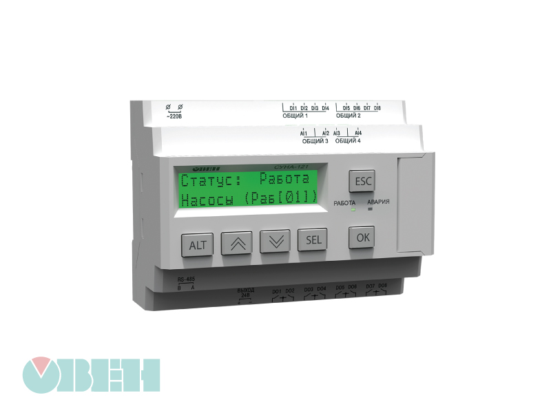 Контроллер ОВЕН СУНА-122 – специализированный контроллер с готовыми алгоритмами